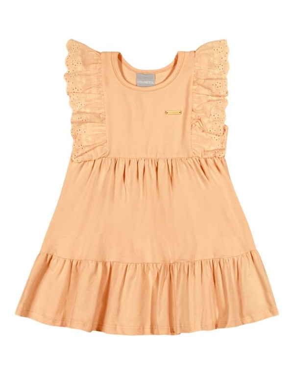 Vestido Colorittá Infantil Menina Verão Estampa Frontal 4/8 - 73172