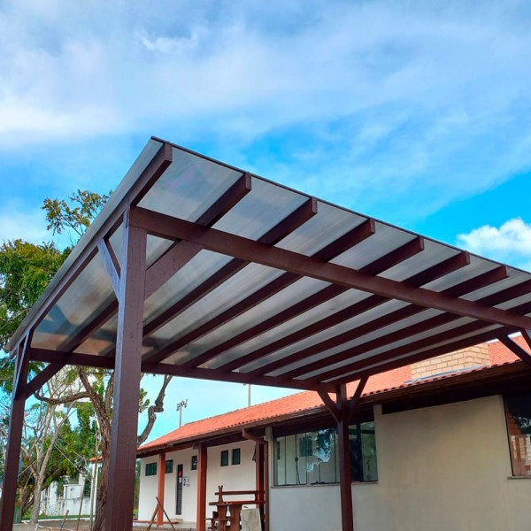 Encontraproduto.com.br - Policarbonato Alveolar Bronze 4mm - 2,10m x 6,00m - Glanze