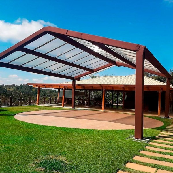 Encontraproduto.com.br - Chapa de Policarbonato Alveolar Cristal 6mm - 2,10m x 3,00m - Glanze