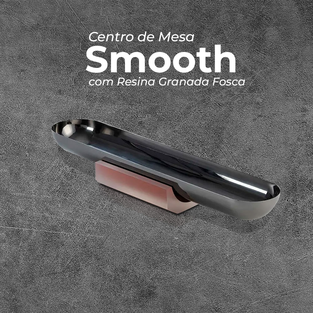 Encontraproduto.com.br - Centro de Mesa St. James Smooth Com Resina Granada Fosca Ciência Ótica E Design
