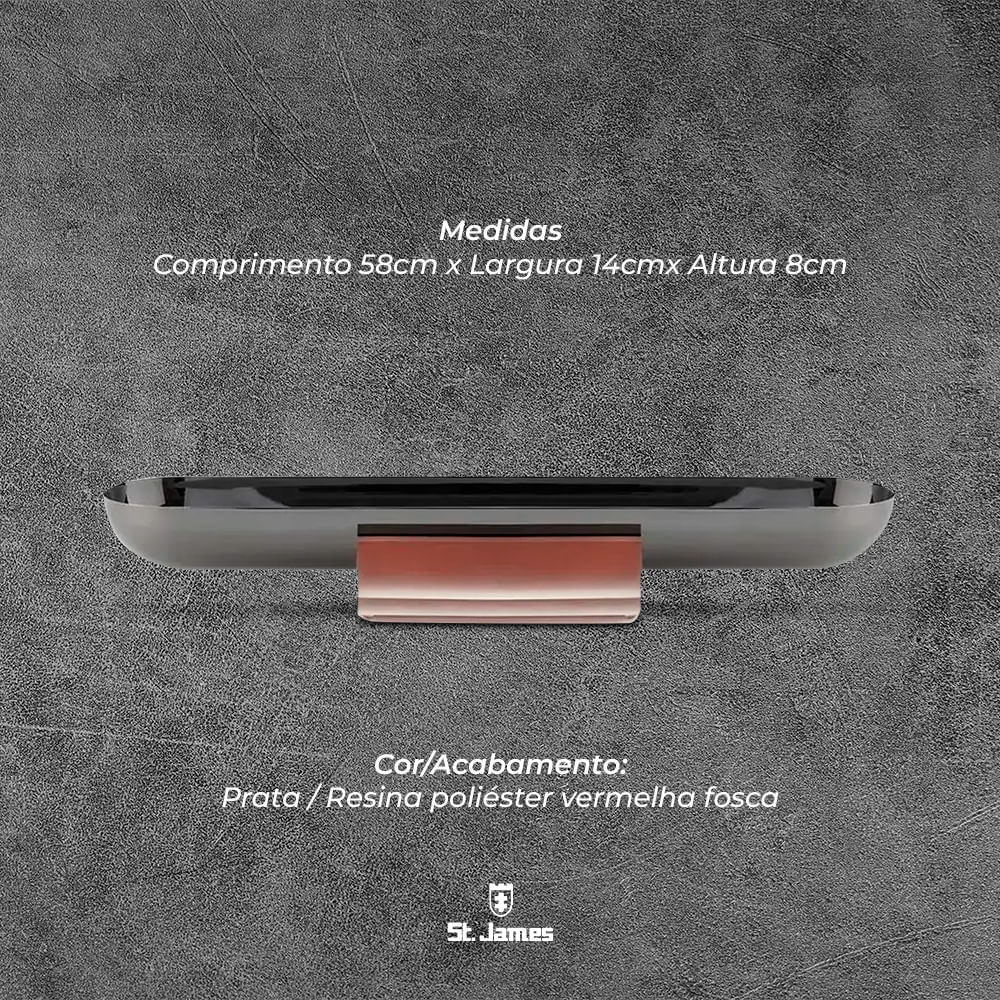 Encontraproduto.com.br - Centro de Mesa St. James Smooth Com Resina Granada Fosca Ciência Ótica E Design