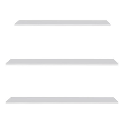 Encontraproduto.com.br - Prateleira Flutuante Quarto Adulto com Suporte Invisível 91x20cm Yara Branco - Lumil