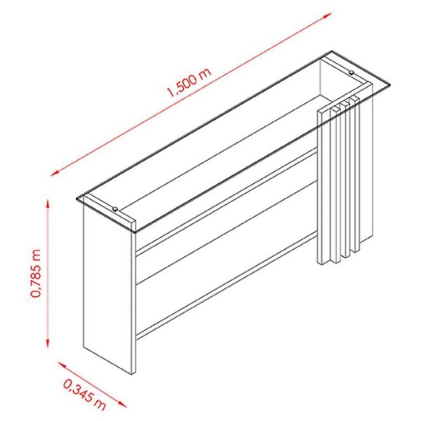 Encontraproduto.com.br - Aparador E Mesa De Centro Ambiente Frizz Cinamomo Off White - Madetec