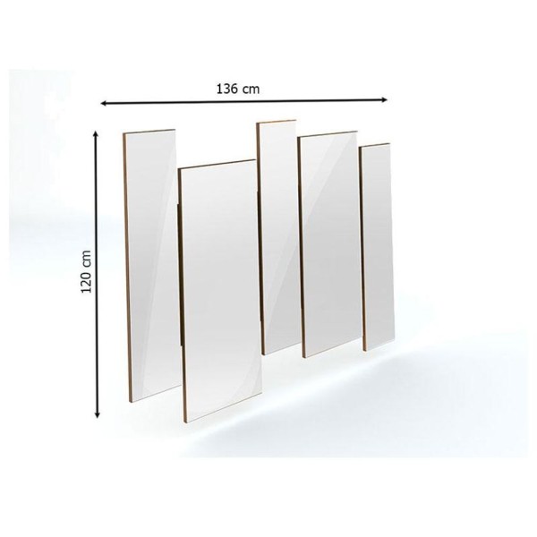 Encontraproduto.com.br - Cristaleira Vicenza Com Aparador Buffet Isis E Espelho Isadora Imbuia Off White - New Ceval