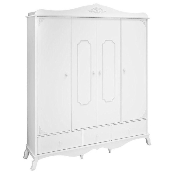 Encontraproduto.com.br - Quarto De Bebê Realeza Cômoda 1 Porta Berço Com Capitonê Branco Acetinado E Colchão Gazin - Canaã
