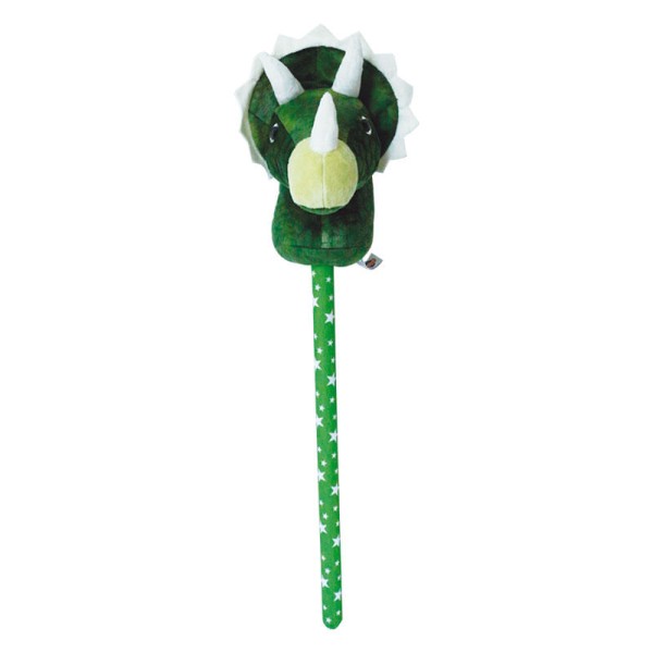 Encontraproduto.com.br - Cavalo de Pau - Dinossauro verde com som Toyng