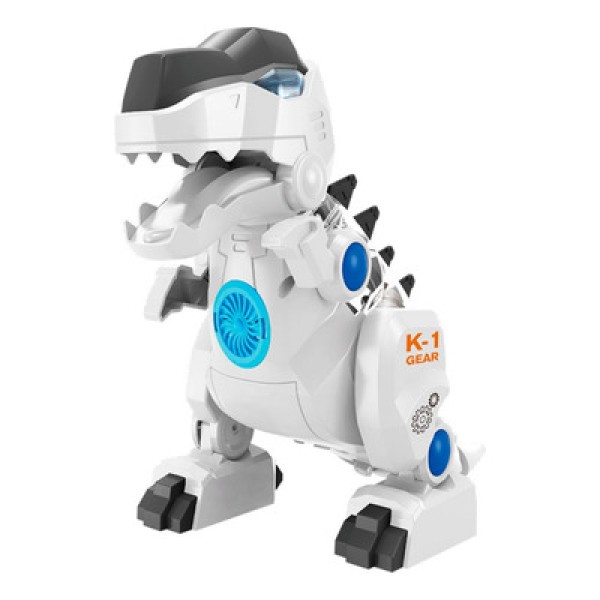 Encontraproduto.com.br - Dinossauro verde de brinquedo com engrenagens e luzes Toyng