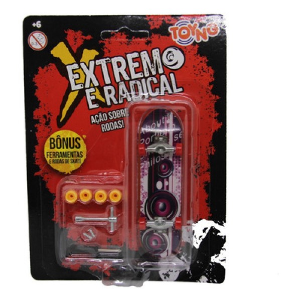 Skate de Dedo Extremo e Radical Shape Sortido com Acessórios - Toyng