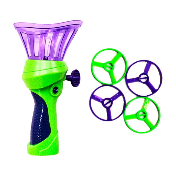 Encontraproduto.com.br - Brinquedo Lançador De Discos Corra E Pegue Com 4 Discos Toyng