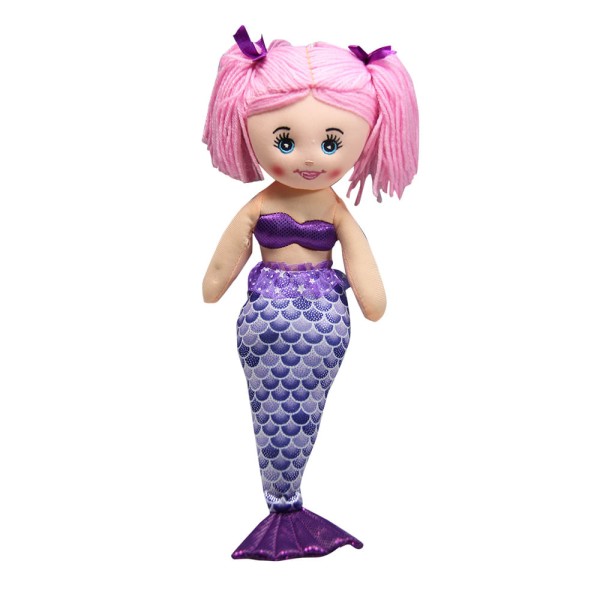 Brinquedo Boneca De Pano Honey Dolls Sereia Macia E Colorida Toyng