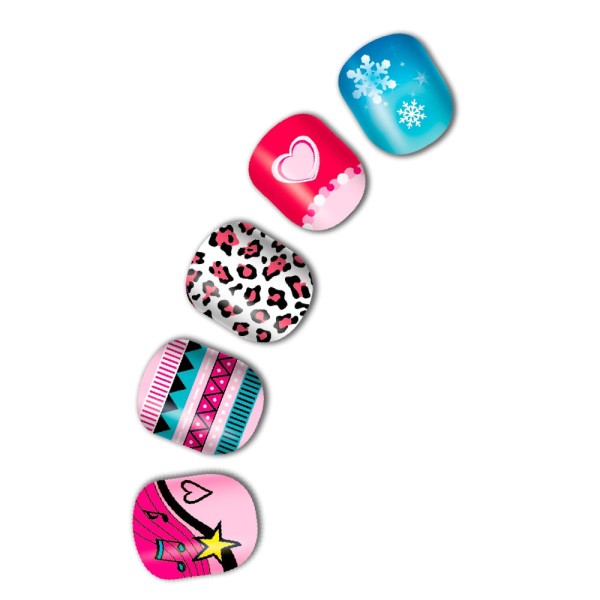 Kit Glamour Nail e Beads com Miçangas, Adesivos e Unhas