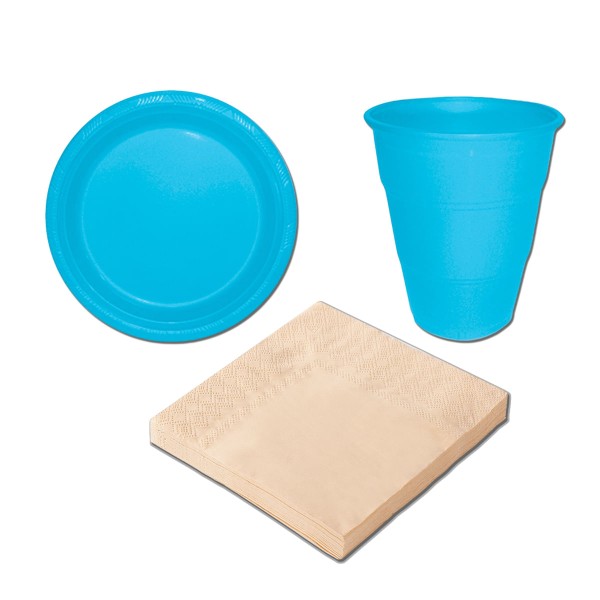 Encontraproduto.com.br - Kit Com Copo Prato Happy Line E Guardanapo De Papel 24x24cm