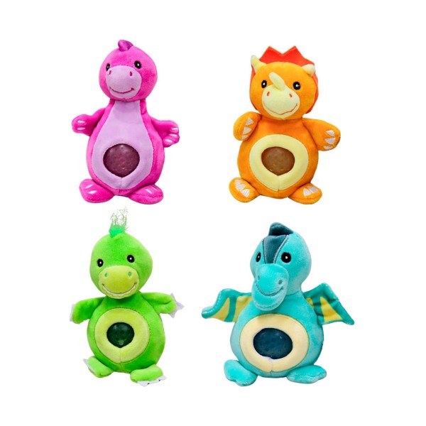 Encontraproduto.com.br - Brinquedo Pelúcia JellyRoos Dino Toyng Macia E Divertida Para Apertar  Laranja
