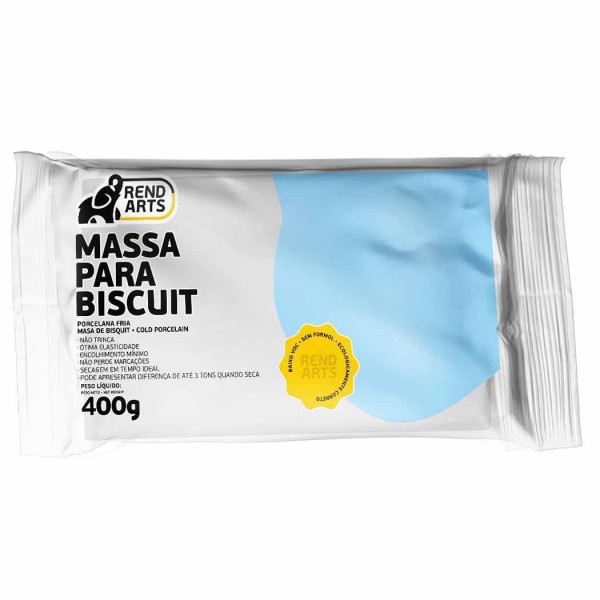 Massa Biscuit 400g Branca 1001 Rend Arts