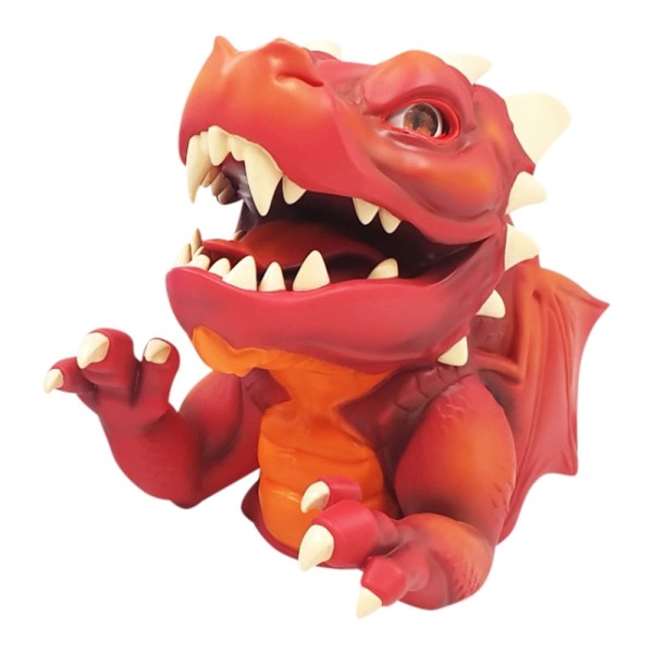 Encontraproduto.com.br - Brinquedo Fantoche de Plastico Dragão Zinder com Som e Animação Vermelho Multikids - BR2265
