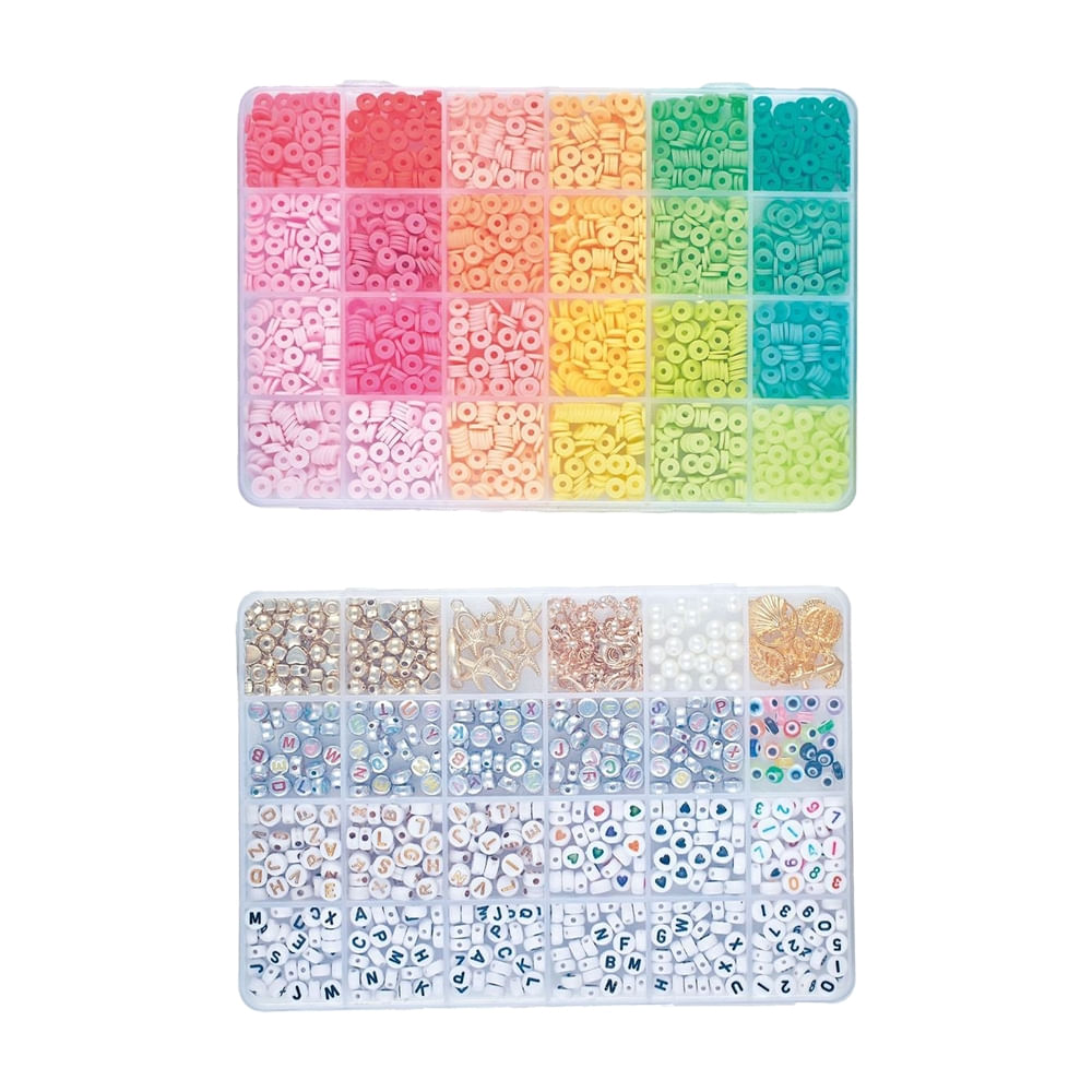 Encontraproduto.com.br - Kit Pulseiras da Amizade Arco-iris My Style tamanho G Multikids - BR2316