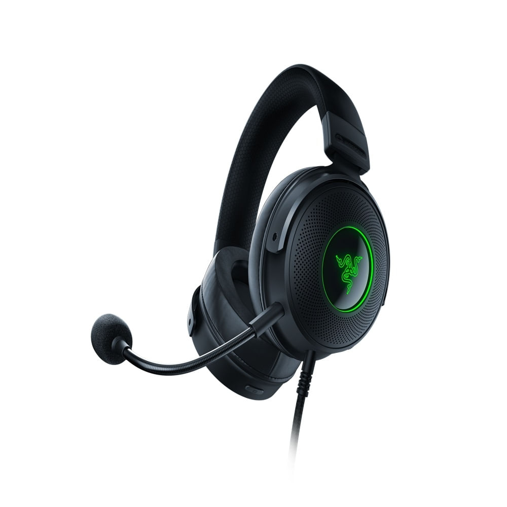 Encontraproduto.com.br - Headset Kraken V3 Hypersense Preto Razer - RZ0403770100R