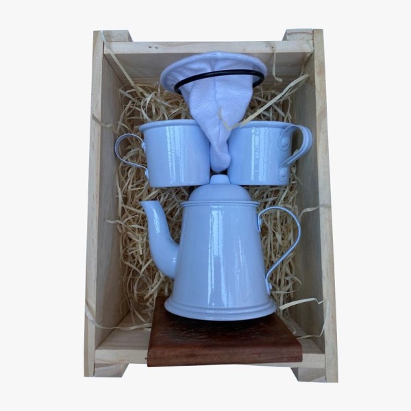 Encontraproduto.com.br - Kit de Café Individual - Branco - Demolição com engradado