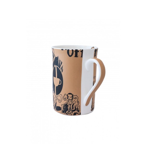 Encontraproduto.com.br - Duas Canecas de Porcelana Café com leite