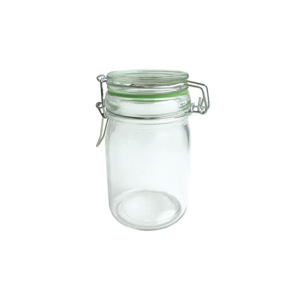 Pote Hermetico vidro com trava - 250 ML