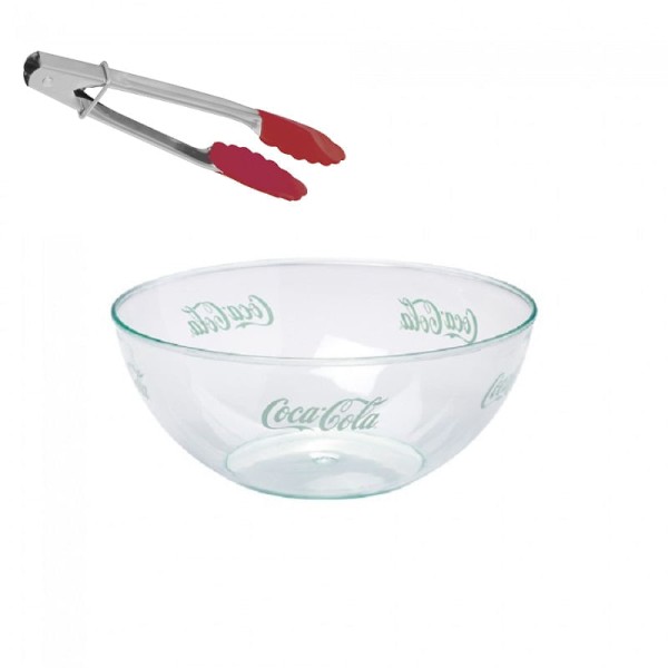 Encontraproduto.com.br - Saladeira Coca Cola verde transp 1.8L-  21cm - com pegador