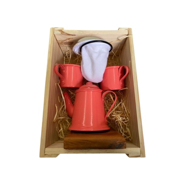 Encontraproduto.com.br - Kit de Café Individual - CORAL - Demolição com engradado