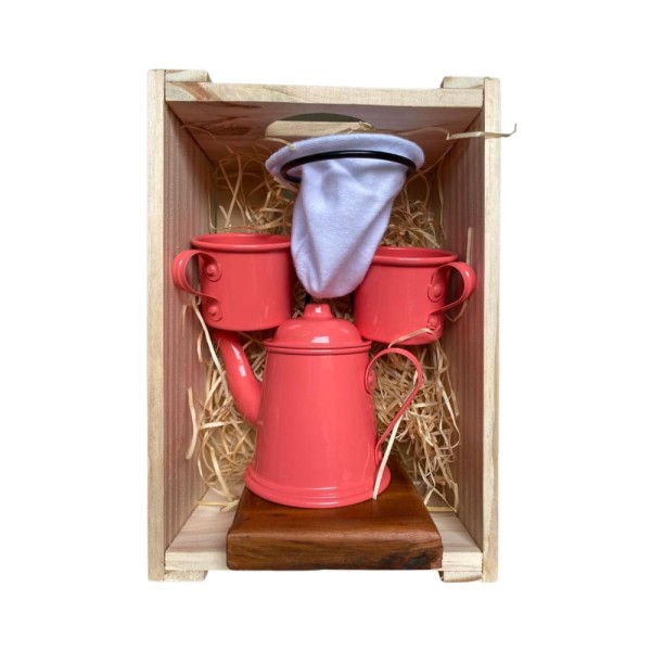 Encontraproduto.com.br - Kit de Café Individual - CORAL - Demolição com engradado