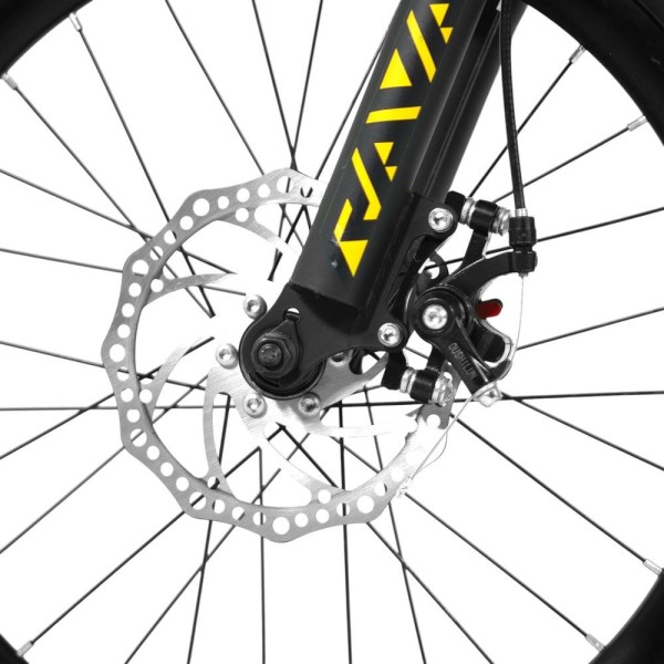 Encontraproduto.com.br - Bicicleta JPP Rava Pressure Jr Aro 20 7 Velocidades Shimano Preto Vermelho E Amarelo (MP)