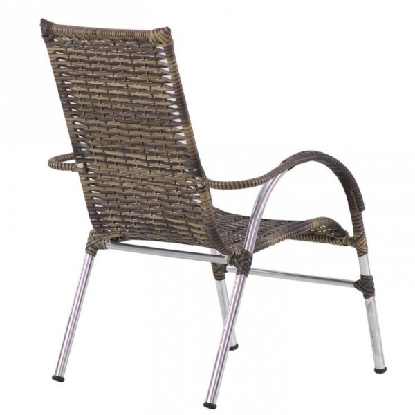 Encontraproduto.com.br - 4 Cadeiras Vênus E Mesa Garden Para área Externa Trama Cappuccino