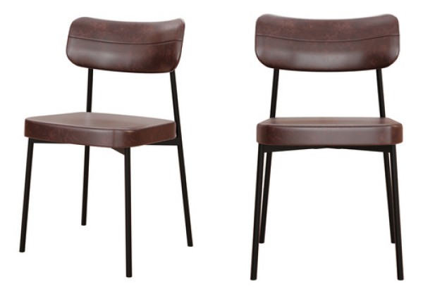 Encontraproduto.com.br - Cadeira Alloa Polipropileno Palha e Café