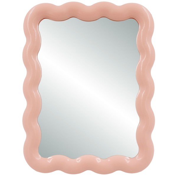 Encontraproduto.com.br - Espelho de Mesa Ondas 17,8cm em Plástico FWB
