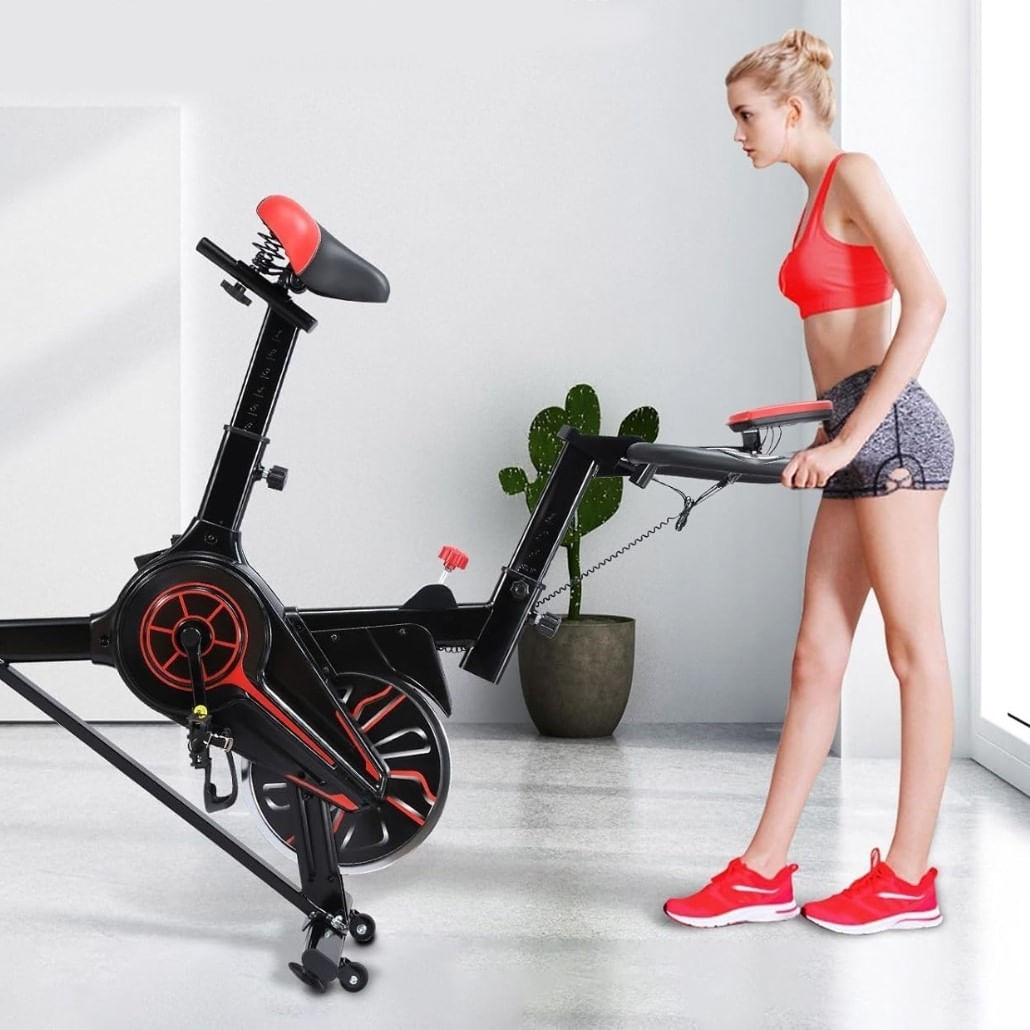 Encontraproduto.com.br - Bicicleta Ergométrica Spinning Roda De Inércia 6kg Ahead
