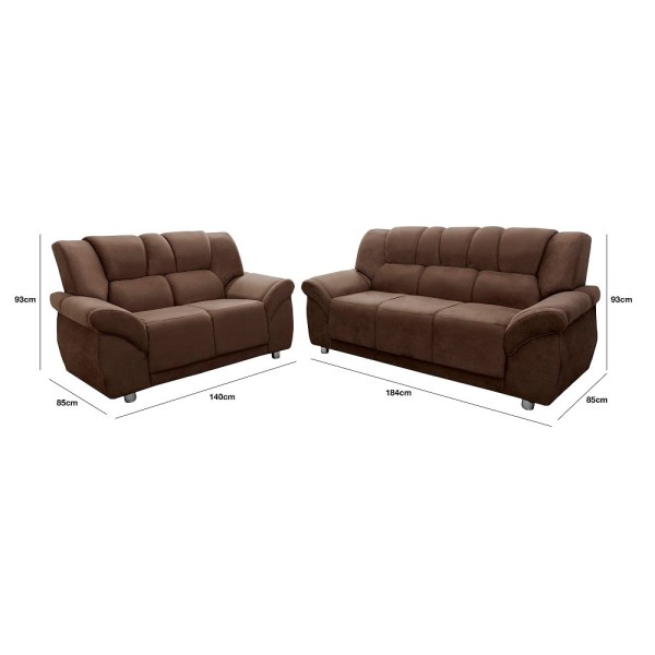 Encontraproduto.com.br - Conjunto de Sofá 3 e 2 Lugares Cordoba Hellen
