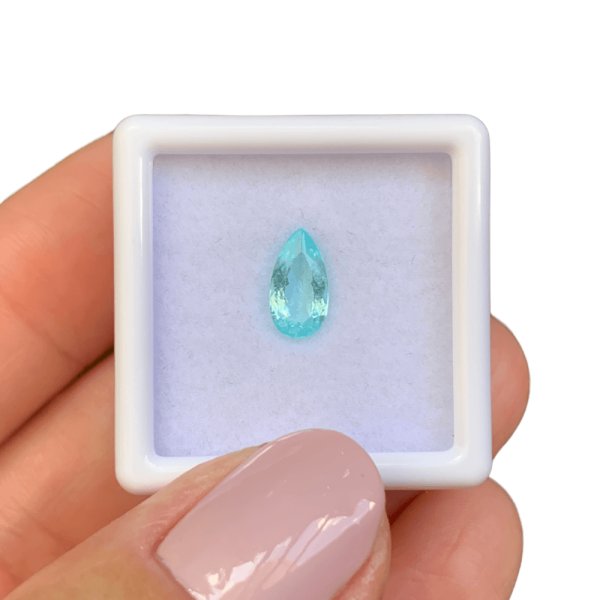 Turmalina Paraíba Azul Neon Lágrima Gota 0,79ct
