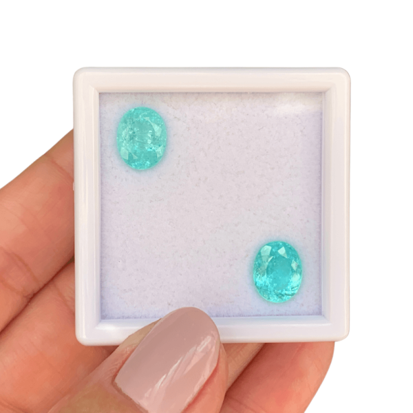 Turmalina Paraíba Blueish Neon Oval Par 4,47ct
