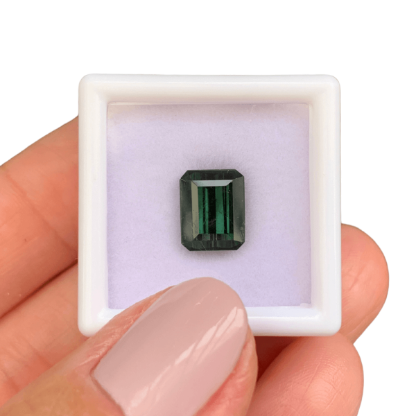 Turmalina Verde Azulada Baguete 3,13ct