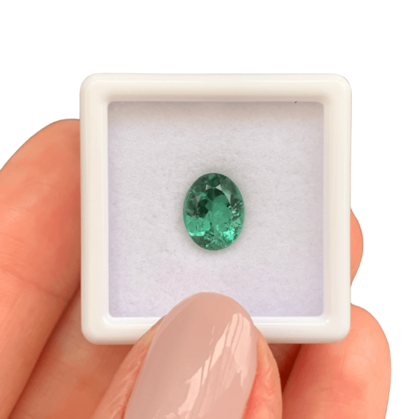 Turmalina Verde Azulado Oval 1,58ct