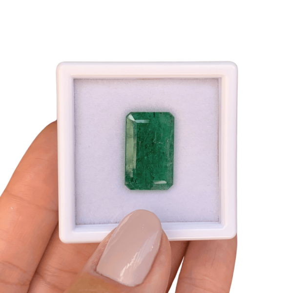 Encontraproduto.com.br - Esmeralda Baguete Retangular 12,52ct