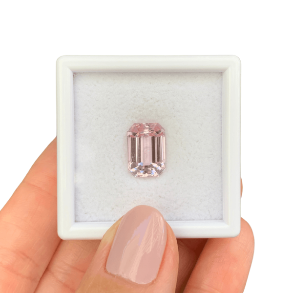 Kunzita Baguete Retangular 6,89ct