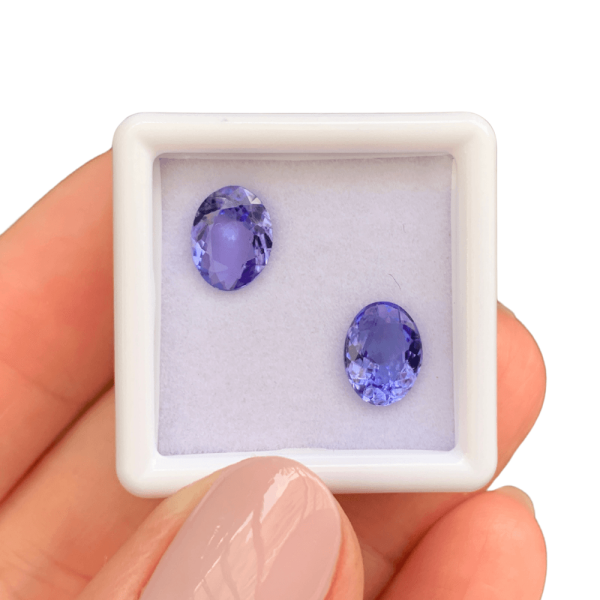 Encontraproduto.com.br - Tanzanita Oval Par 2,44ct