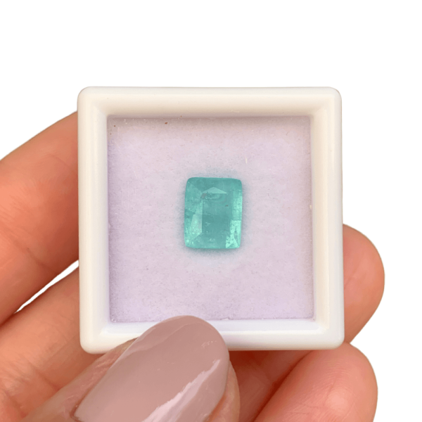 Encontraproduto.com.br - Turmalina Paraíba Azul Neon Cushion 1,57ct