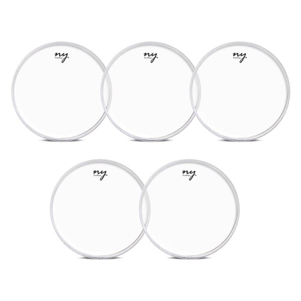 Encontraproduto.com.br - Kit 5 Peles Clear Transparentes para Bateria 10