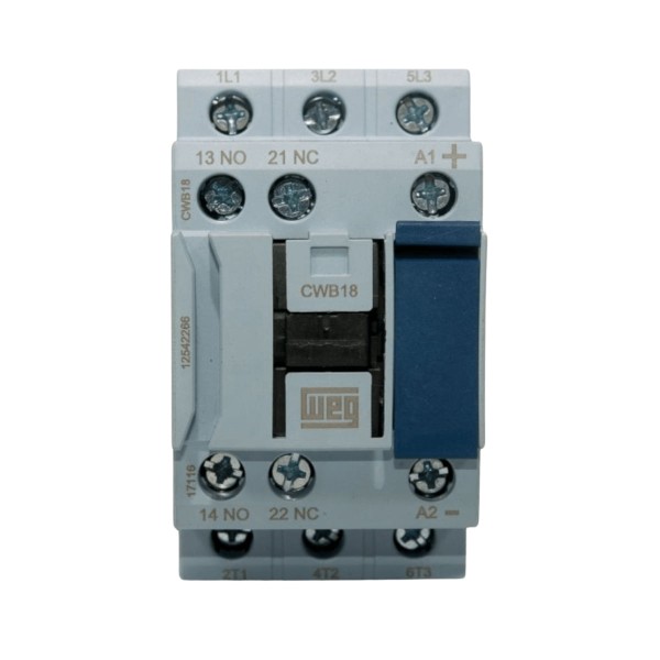 Encontraproduto.com.br - Contator 3P 12A 220V 50/60Hz 1Na+1Nf Cwb121130D23 1222043 Weg