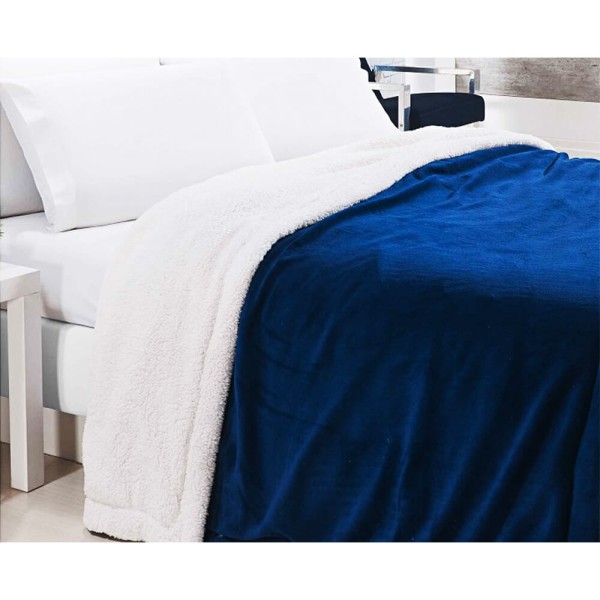 Edredom Casal Aspen Dupla Face Fleece / Sherpa - Andreza