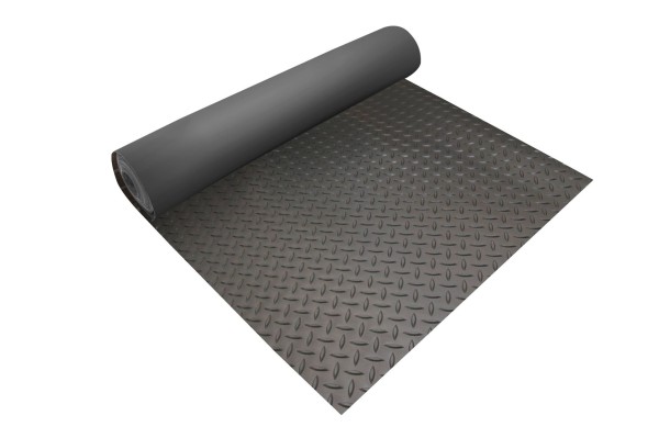 Encontraproduto.com.br - Piso Laminado 2mm Bus Rolo 2m x 10m Preto Kapazi