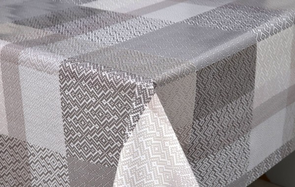 Toalha de Mesa Classic Rolo 1,37m x 20m Geométrico Cinza Kapazi