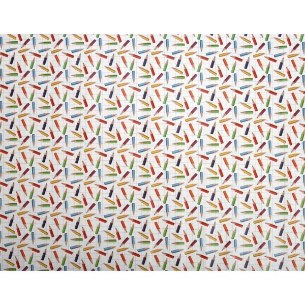 Toalha de Mesa Classic Rolo 1,37m x 20m Lápis de Cor Kapazi