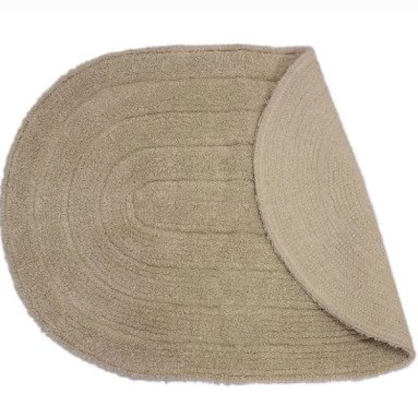 Encontraproduto.com.br - Tapete Multiuso Allegro 40cm x 60cm Linen Oval Kapazi