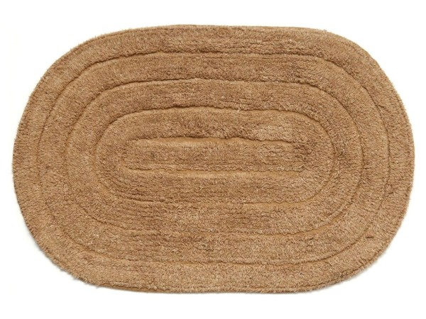 Encontraproduto.com.br - Tapete Multiuso Allegro 40cm x 60cm Linen Oval Kapazi