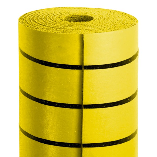 Encontraproduto.com.br - Tapete Vinil Gold 10mm Base Fundida Rolo de 1,2m x 12m sem listras Amarelo Kapazi